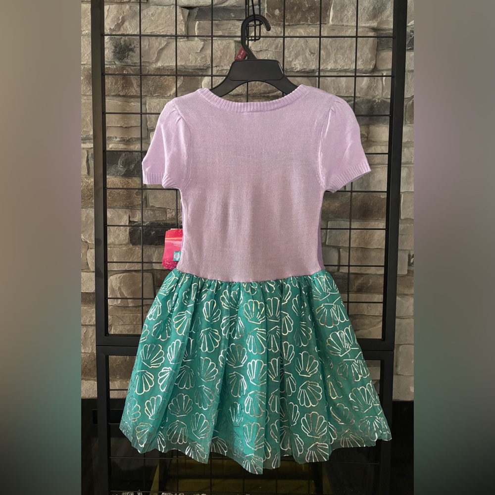 Disney Princess Ariel Lavender Sweater Dress Size S (6-6x), NWT - Picture 2 of 4